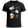 Mens Oktoberfest T-Shirt Scissors Stone Couple Beer Fun Shirt-