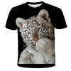 Летний топ с круглым вырезом и принтом 3D Cat, модные повседневные футболки с короткими рукавами для мужчин