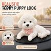 Animal Anti-Anxiety Sensory Toy Dog Stress Relief for Car Dashboard Decor, Puppy Squeeze Portable Reliever with Anti-slip Mat, Soft Hand Therapy Toys