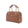 Michael Kors Классическая цепочка Blaire со старинным цветочным принтом, модный дизайн для commuters, искусственная кожа, наплечная сумка-тоут, мини, женская, цвет коричневый из коровьей кожи