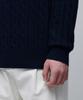 MUSINSA STANDARD Cable Crew Neck Knit [Navy]