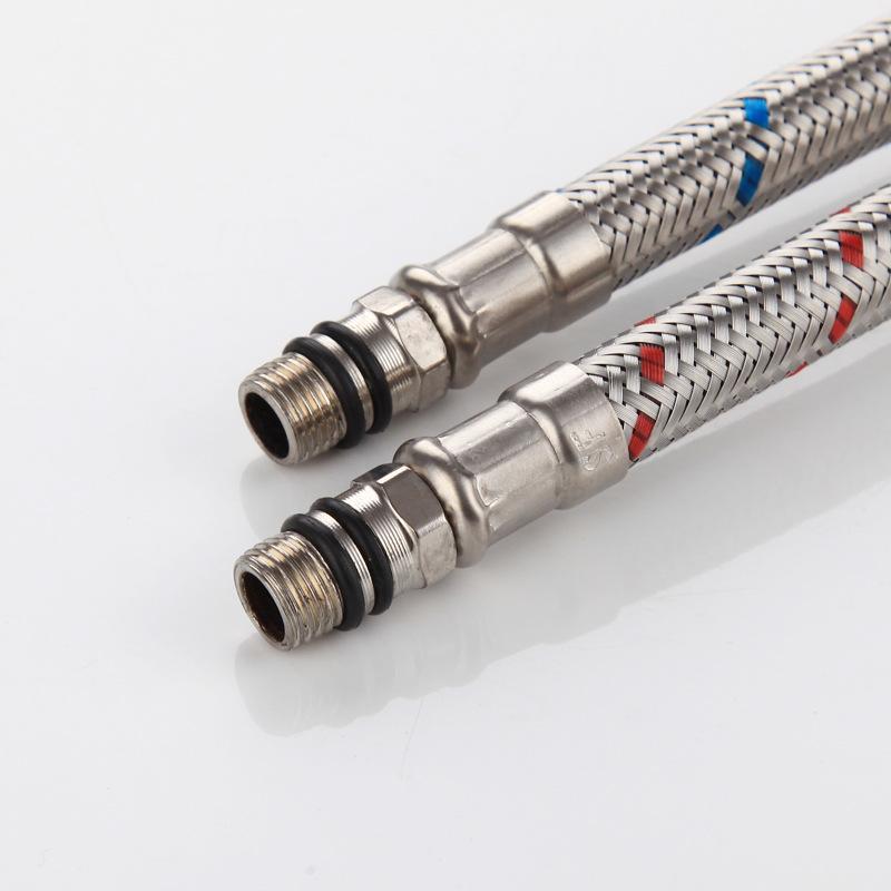 G1/2 60 см 1 пара гибких сантехнических труб из нержавеющей стали для смесителя холодной и горячей воды, шланги для подачи воды, часть ванной комнаты