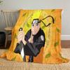 Japanese anime cartoon NARUTO famous Uzumaki Naruto blanket soft home furnishing nap decoration four seasons warm Sherpa blanket B6