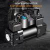 12 В 150 фунтов на кв. дюйм мини воздушный компрессор двухцилиндровый сверхмощный насос для накачивания шин с манометром электрический насос для накачивания шин автомобиля
