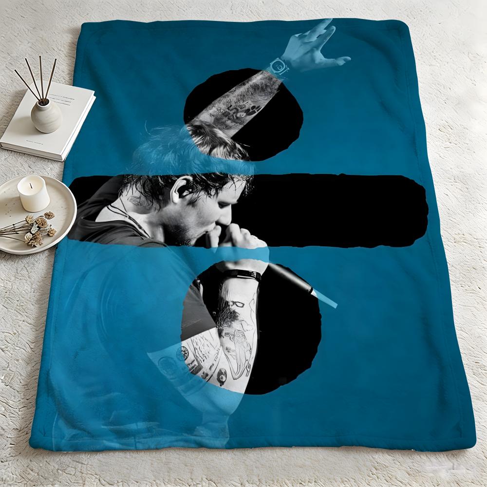 music EEd SheeranN Throw Warm Soft Flannel Blanket Multiuse for Sofa Bed Camping Travel Nap
