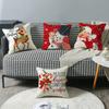 Милая наволочка с изображением оленя из рождественской серии Санта-Клаус, снеговик, диванная наволочка для спальни не включает в себя наполнитель подушки