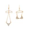 Funny Bikini Zircon Drop Earrings for Women Asymmetric Design Earring Personality Party Jewelry Aesthetic Female Ear Accessories
