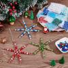 1set DIY Christmas Jewelry Making Finding Kits including ABS Plastic Imitation Pearl Beads Acrylic Beads PVC Plastic Coated Iron Wire Twist Ties