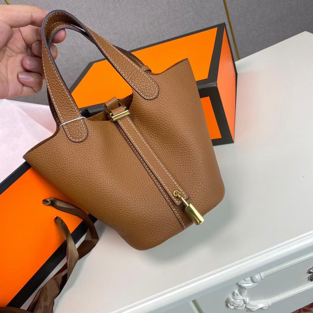 Высококачественная полуручная плетеная сумка-корзина из растительных волокон togo первый слой коровья кожа commuter bag натуральная кожа портативная сумка-ведро женская 18 см