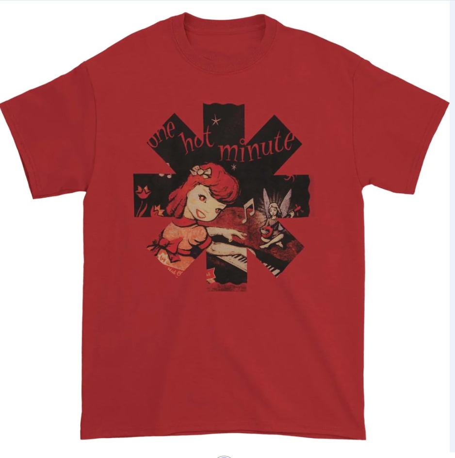 Red Hot Chili Peppers One Hot Minute Одна сторона Красная футболка C168 Унисекс футболка