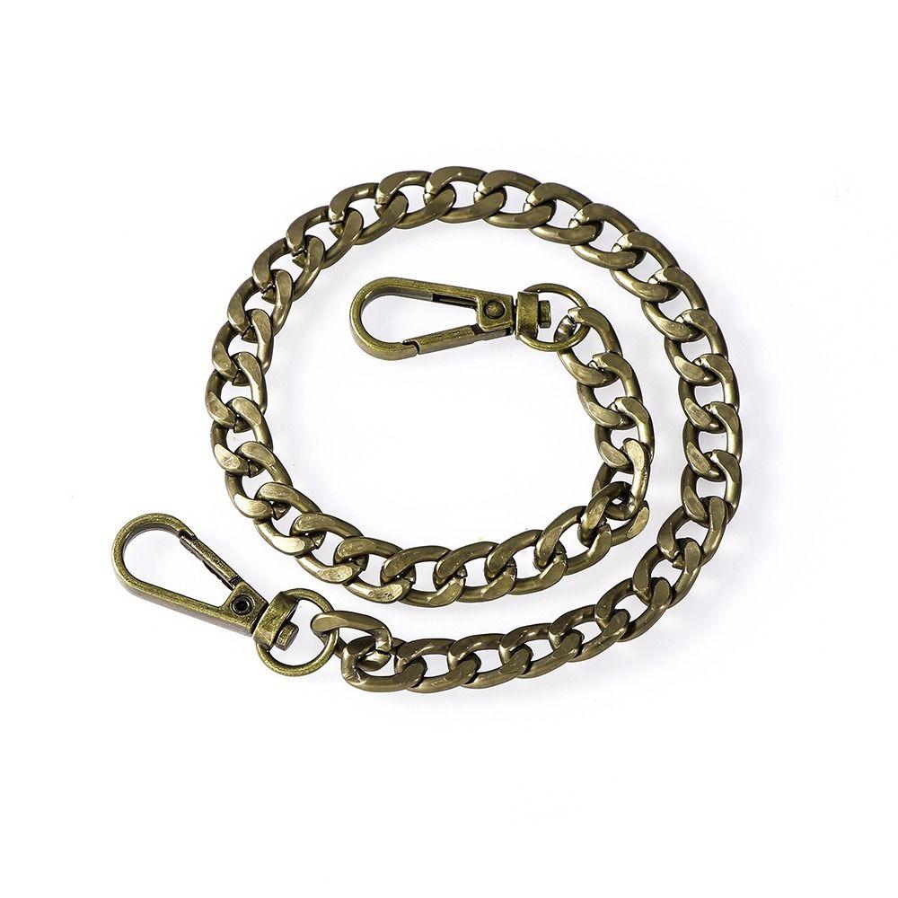 Metal Short Replacement Purse Chain Flat Chain Buckle Chain Bag Extension Chain Handbag Accessories DIY Purse Strap Extender