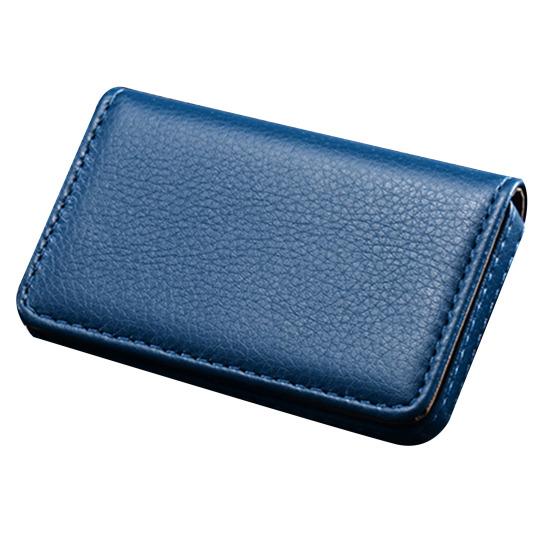 Держатель для визитных карточек из искусственной кожи с магнитной застежкой, тонкий компактный размер, портативный держатель для визитных карточек, органайзер для визитных карточек