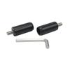 GZICMA Motorcycle Crash Bar Sliders End Caps for Harley Touring Softail Sportster 1.25" Engine Guard Saddlebag Guard M12 2PCS