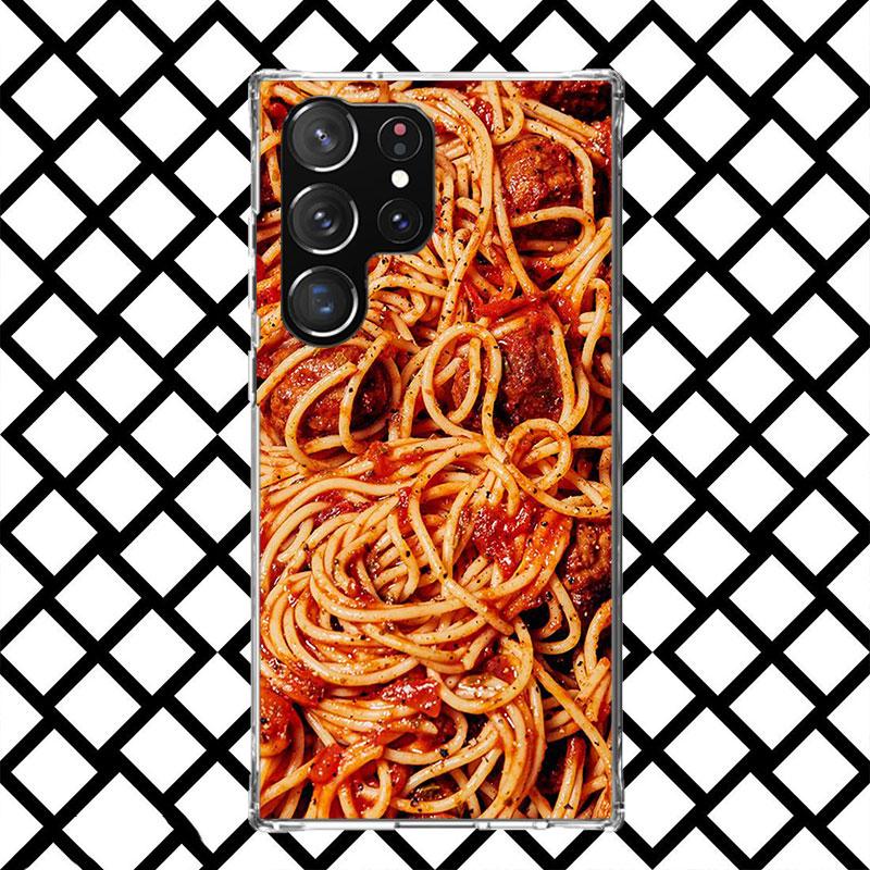 French Fries Burger Pizza Phone Case for Samsung Galaxy S26 S25 Edge S24 S23 Ultra S22 Plus S21 FE S20 + Soft Cover Print Fundas