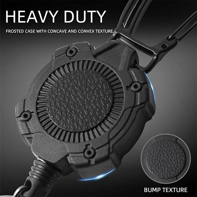 Сверхпрочный выдвижной брелок-клипса для бейджа, держатель для ID-карты, цепочка, уличный стальной трос с пружиной, зажим для карт, карабин, уличный чехол для ключей, чехол для карт, сумки