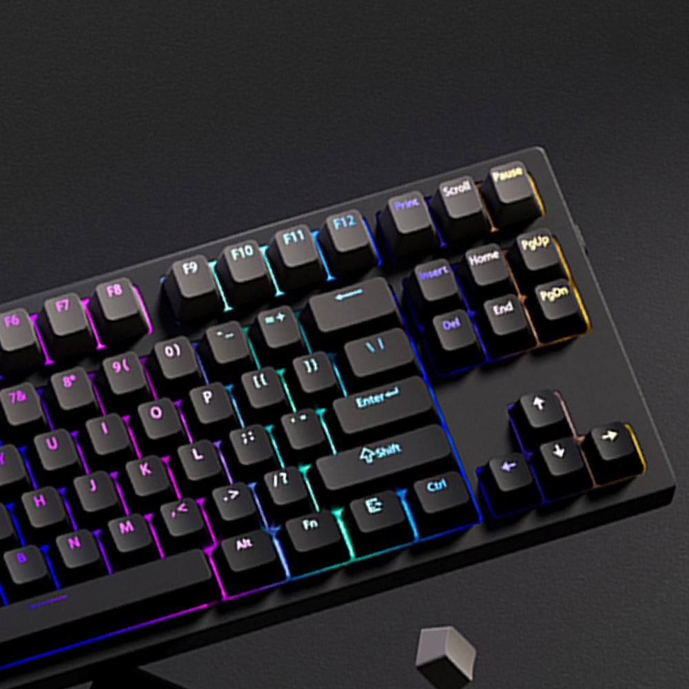 Xiaomi 2026 Ink Shadow RGB Подсветка Верхняя Печать Колпачки Клавиш 133 Клавиши OEM Профиль Просвечивающиеся PBT Double Shot Колпачки Клавиш для Механической Клавиатуры