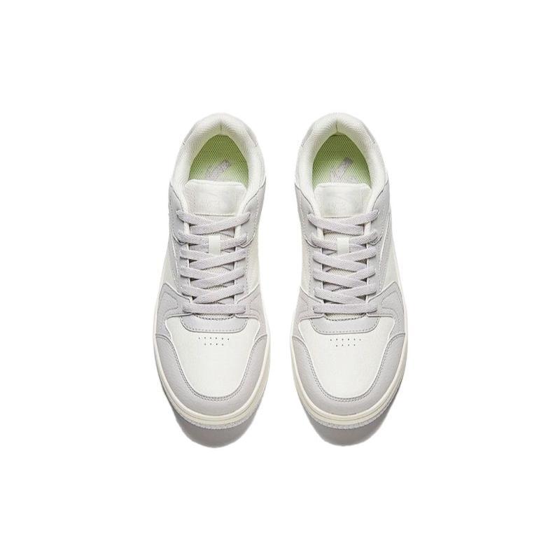 Anta Slip Resistant Low Top Skateboard Shoes Men's White Gray Sneakers 912348068-6