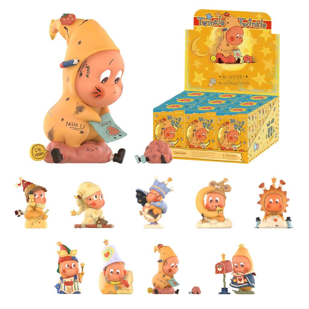 POP MART We Are Twinkle Twinkle Series [Assorted Box of 9] Pop Mart Gachapon Blind Box Figures, Plastic Models, Premium Soft Vinyl Toys, Original