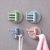 Creative Hook Kitchen Bathroom Wall Hanging Nail-Free Door Hooks 3 Branch Seamless Wall Adhesive Hook Kitchen Supplies