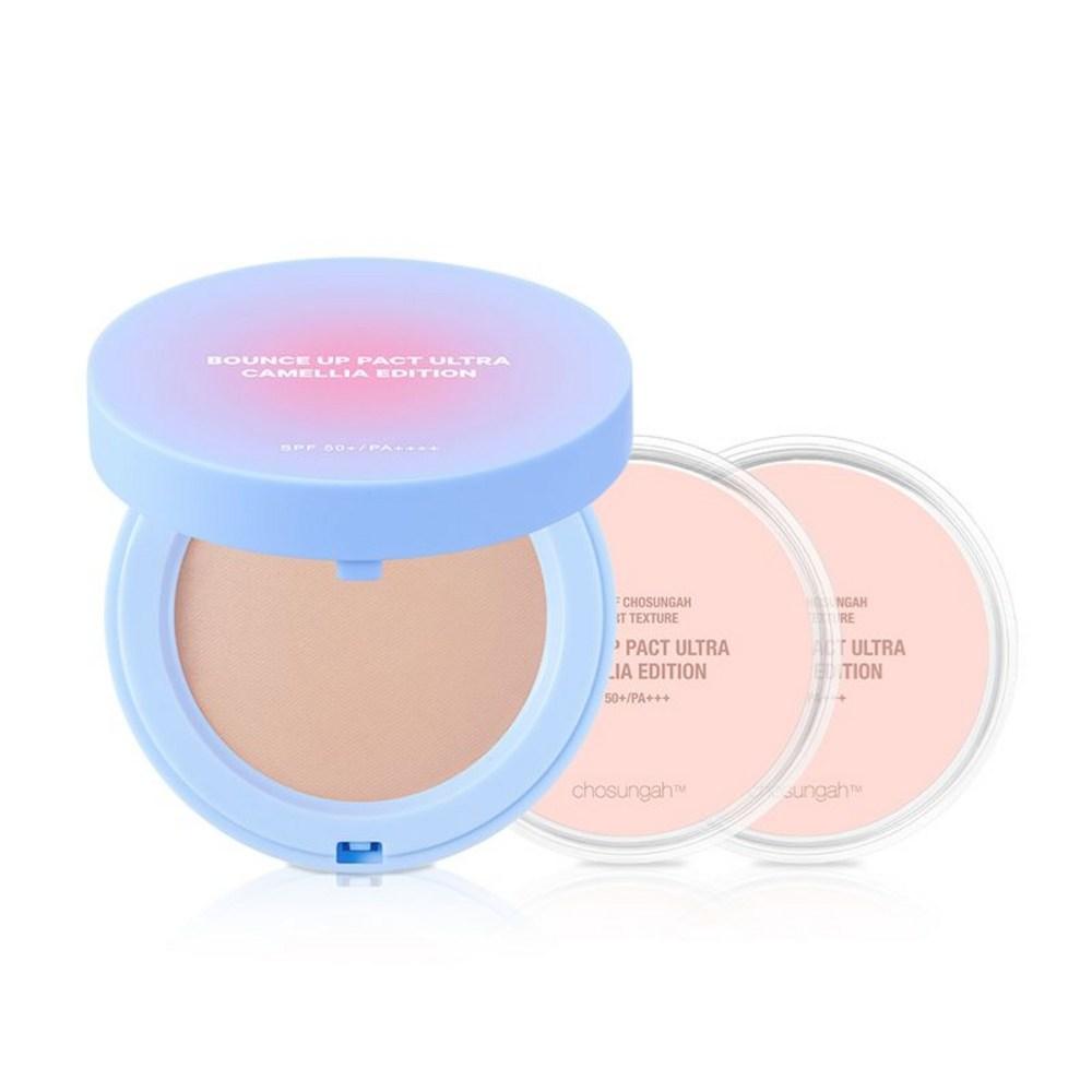 Чо Сон-а Пудра-пуф Bounce Up Pact Ultra Camellia Edition Нет. 1 1 шт. Основной продукт Синий + Розовый Сменный блок 2 шт.