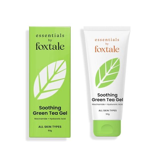 Увлажняющий гель Foxtale Green Tea Oil-Free для лица | Гиалуроновая кислота, ниацинамид | Легкий для жирной, склонной к акне кожи | Для мужчин и женщин - 50 г