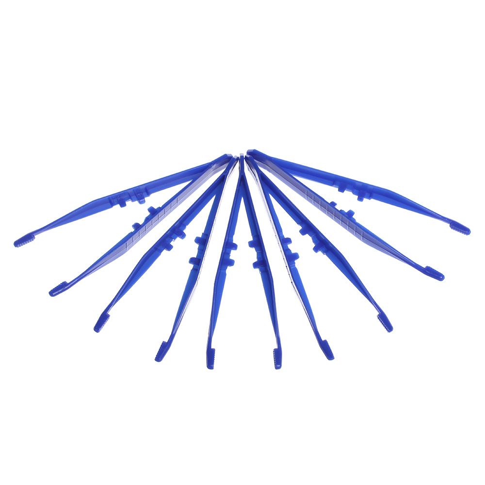 Jewelry Making Clip Applicator Repair Tweezers Forceps for Crafts Plastic Tweezer Kit Hand Tool Set