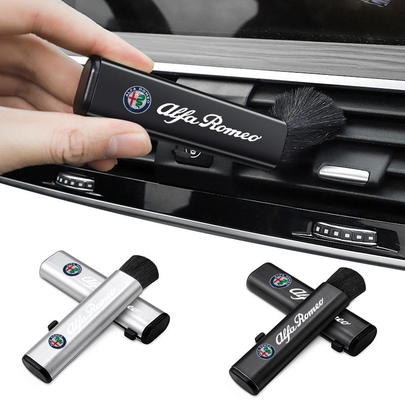 Car Telescopic Plastic Handle Wool Small Brush For Alfa Romeo 159 147 156 166 Giulietta Giulia Mito Stelvio Brera Spider