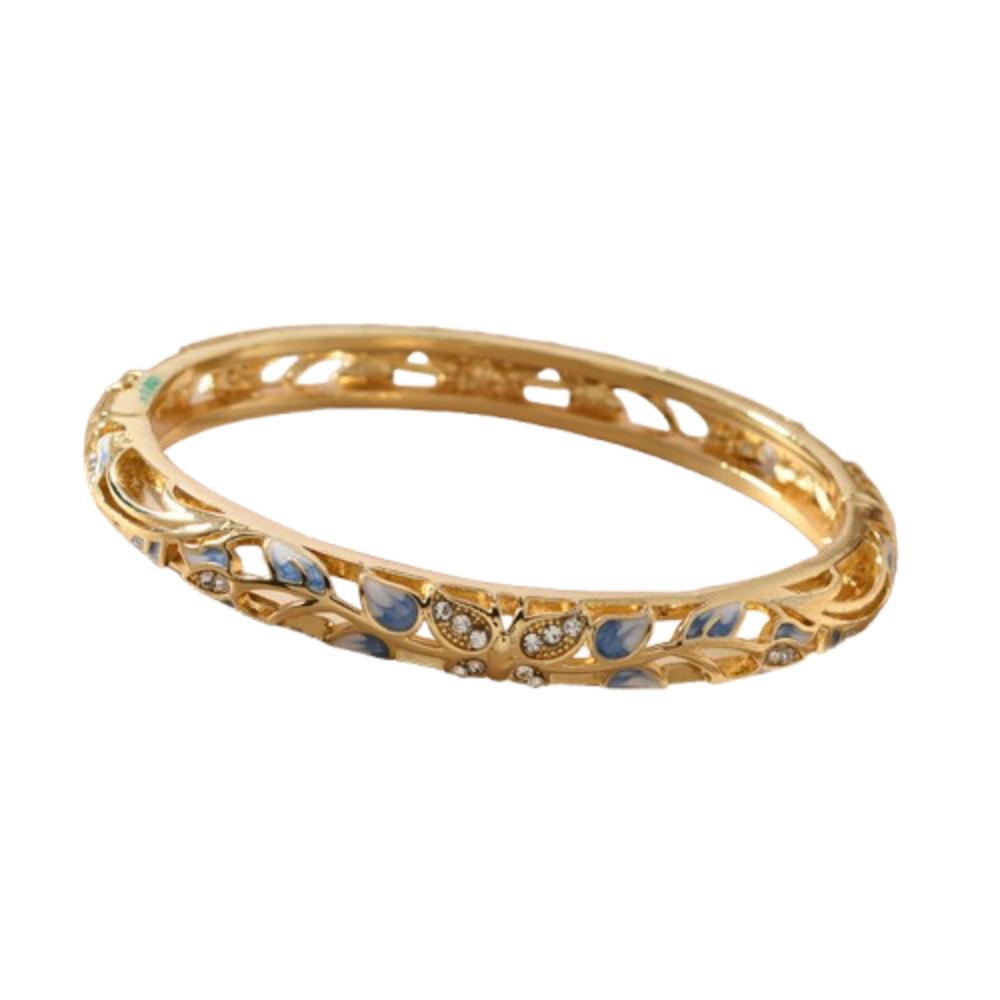 Traditional Vintage Cloisonne Bangle Enamel Women's Hand Bracelet Jewelry Gifts