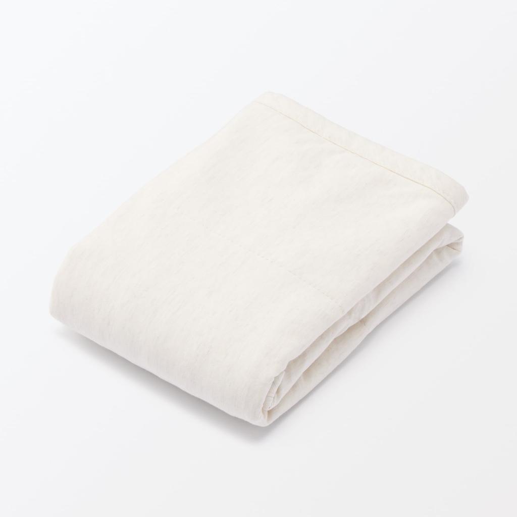 MUJI Охлаждающая хлопковая веревочная подушка-подкладка, 43 x 63 см, цвет слоновой кости
