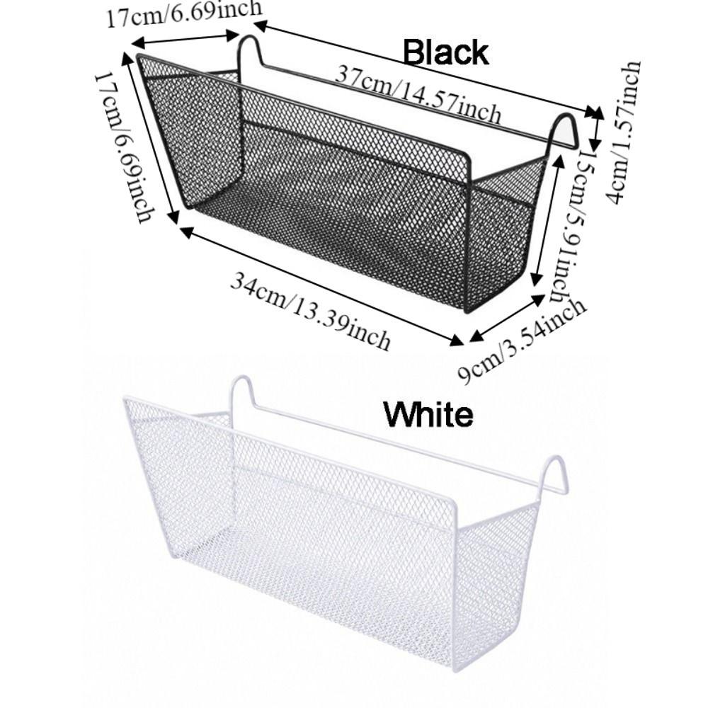 Space Saving Sundries Storage Basket Heavy-Duty Metal Organizer Bedside Organizer Dormitory Use