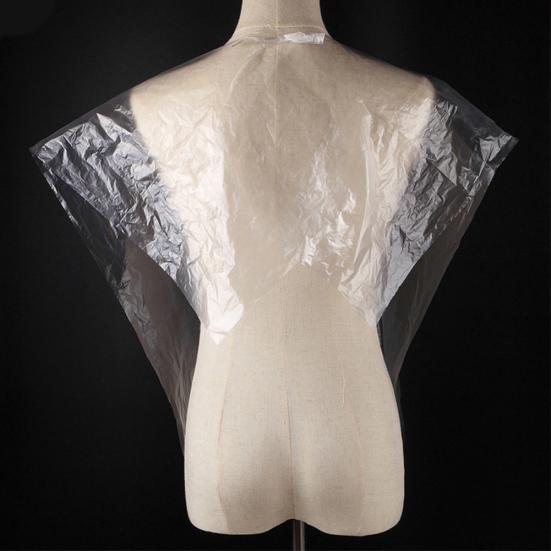 50 шт. прозрачные одноразовые пластиковые парикмахерские накидки-шаль для окрашивания волос фартуки