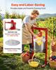 Hydraulic Fruit Wine Press, 7.93Gal/30L, Stainless Steel Heavy Duty Manual Juice Maker, Cider Apple Grape Vegetable Crusher, Cheese/Tincture/Herbal