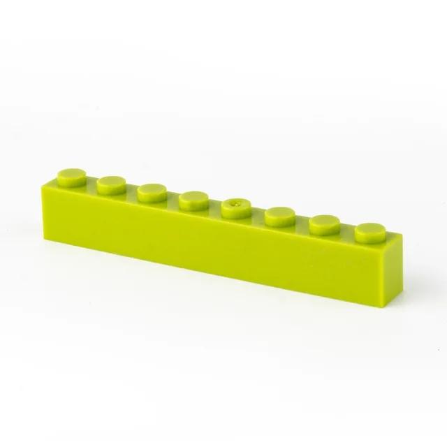 20 шт. Детали MOC 3008 Кирпичик 1x8 Совместимые Конструктор DIY Строительные Блоки Частицы Головоломка для Мозга Ребенка Игрушка Подарок на День Рождения