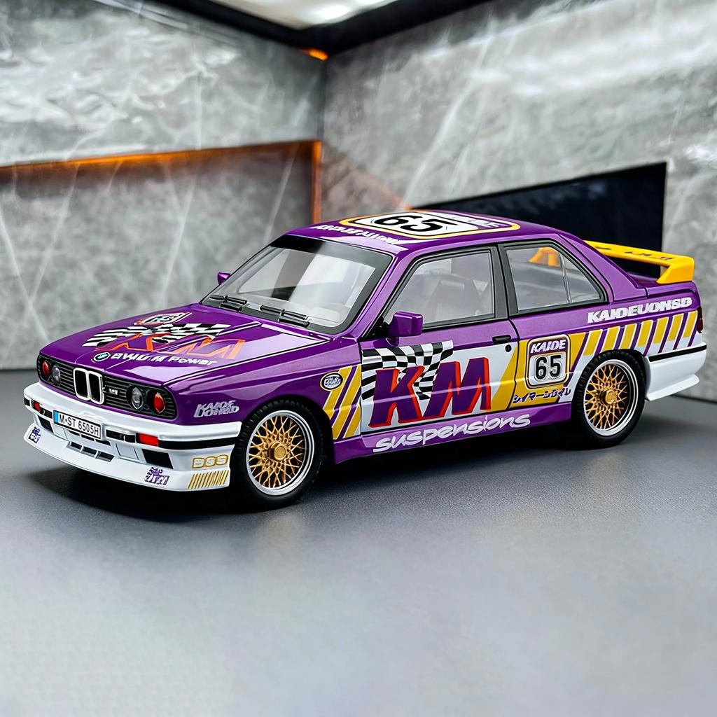 1:24 BMW M3 Painted Version Luxury Coupe Alloy Metal Diecast Model Car Home Trendy Ornament Children's Toy Birthday Gift For Boy