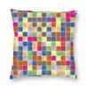 Абстрактная Квадратная Красочная Арт Наволочка Принт Полиэстер Чехол для Подушки Декоративная Наволочка для Подушки Домашняя На молнии