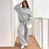 Женский повседневный теплый худи и брюки из двух частей - Осенне-зимняя спортивная одежда