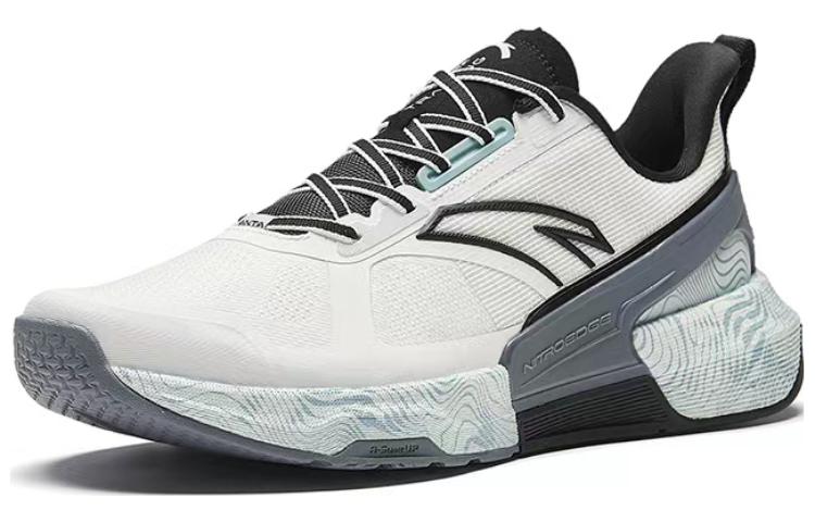 Men's Sneakers Anta Cushioning Abrasion Resistant Low top Training Shoes Men's White Gray