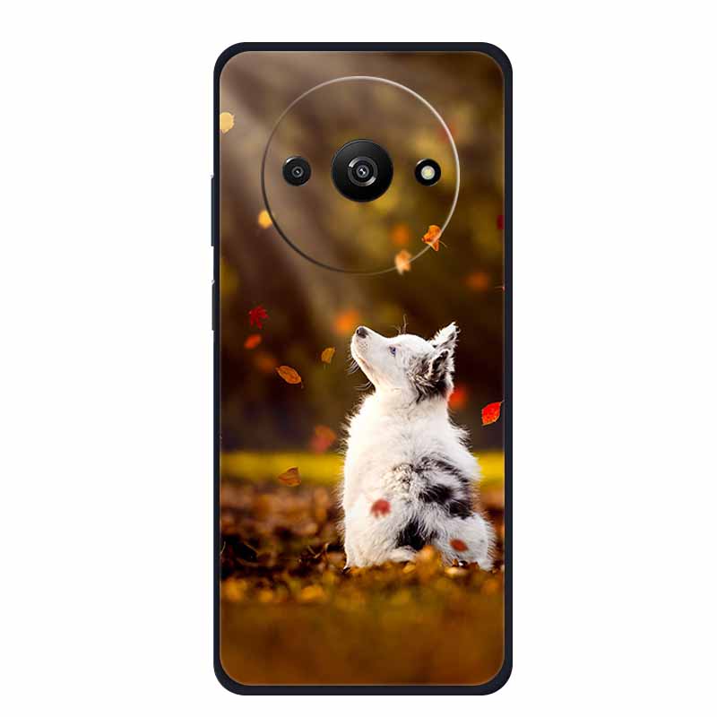 Чехол для телефона Xiaomi Poco C61 Задняя крышка Чехол PocoC61 Черный Силиконовый Мягкий Funda Para Для Xiaomi Poco C61 Чехол C 61 6.71" Coque