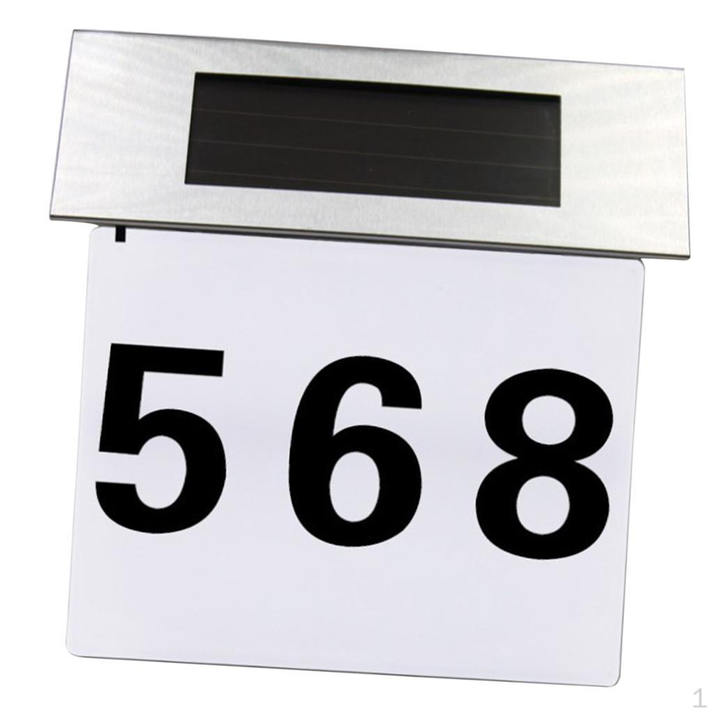 House Number Sign Plaque Garden Effect Door Plate Wall Display