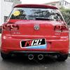Для Volkswagen Golf 6 Стандартный TSI TDI 2009-2013 Высококачественный Задний Бампер в Стиле R20 Глянцевый Черный С Отверстием для Выхлопной Трубы Комплект Обвеса