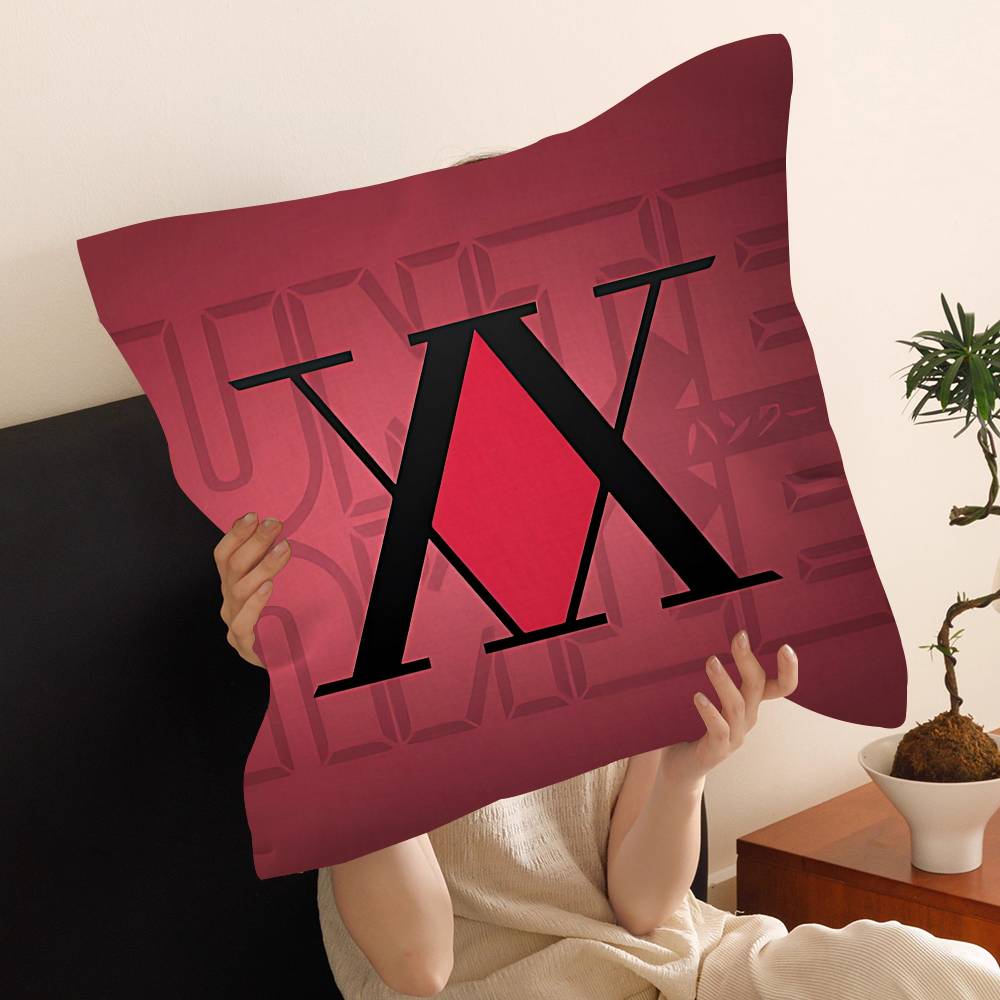 Anime Hunter X Hunters Cushion Cover Car Throw Pillow Case For Sofa Car Christmas Gift 40X40Cm 45X45Cm