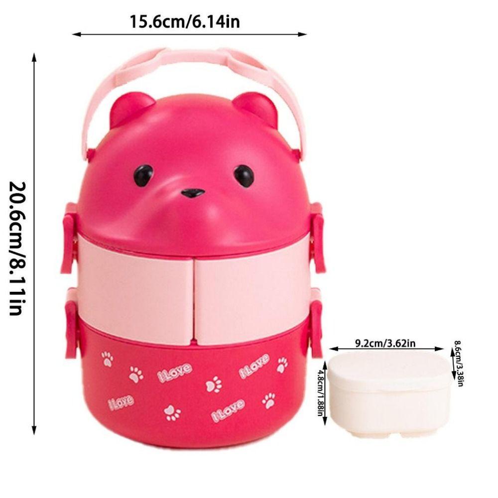 1Pcs Stackable Thermal Bento Box Children Food Storage Container New Lunch Box