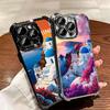 Санторини Греция Лето Покрытие Чехол для Телефона Для Iphone 16 17 Pro Max Air 16E 14 15 Plus 12 13 Mini Противоударный Подушка Безопасности Чехол