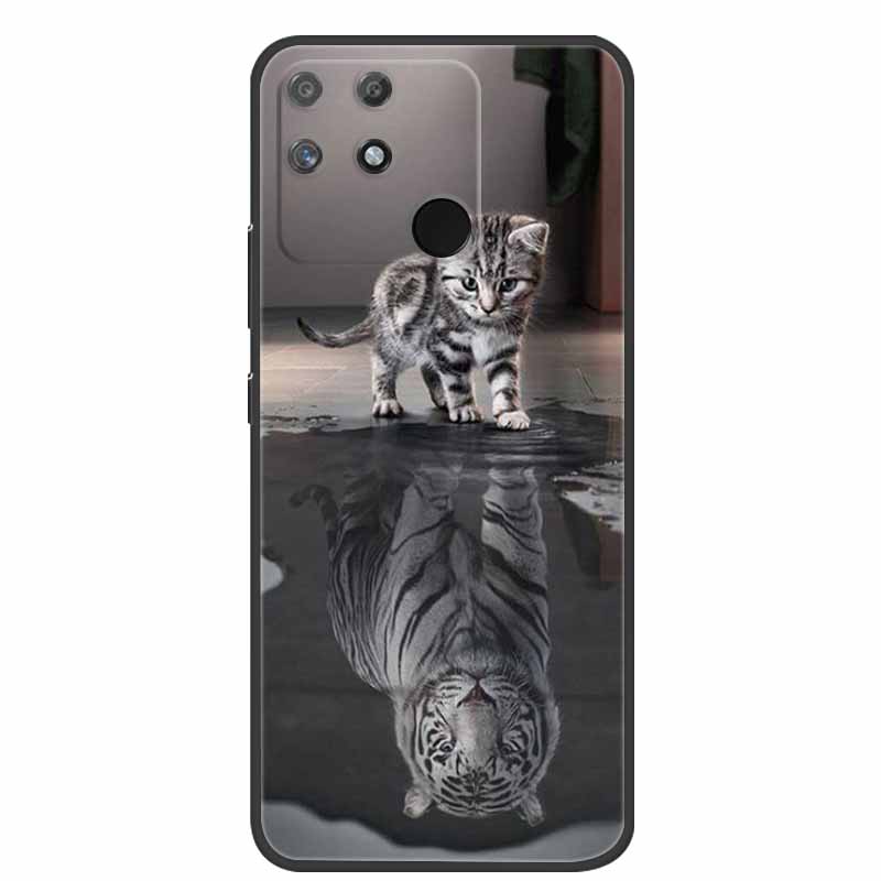 For Redmi 10C Case Redmi10C Black Soft Silicone Phone Case For Xiaomi Redmi 10C Back Cover Case Redmi 10 C Power Funda POCO C40