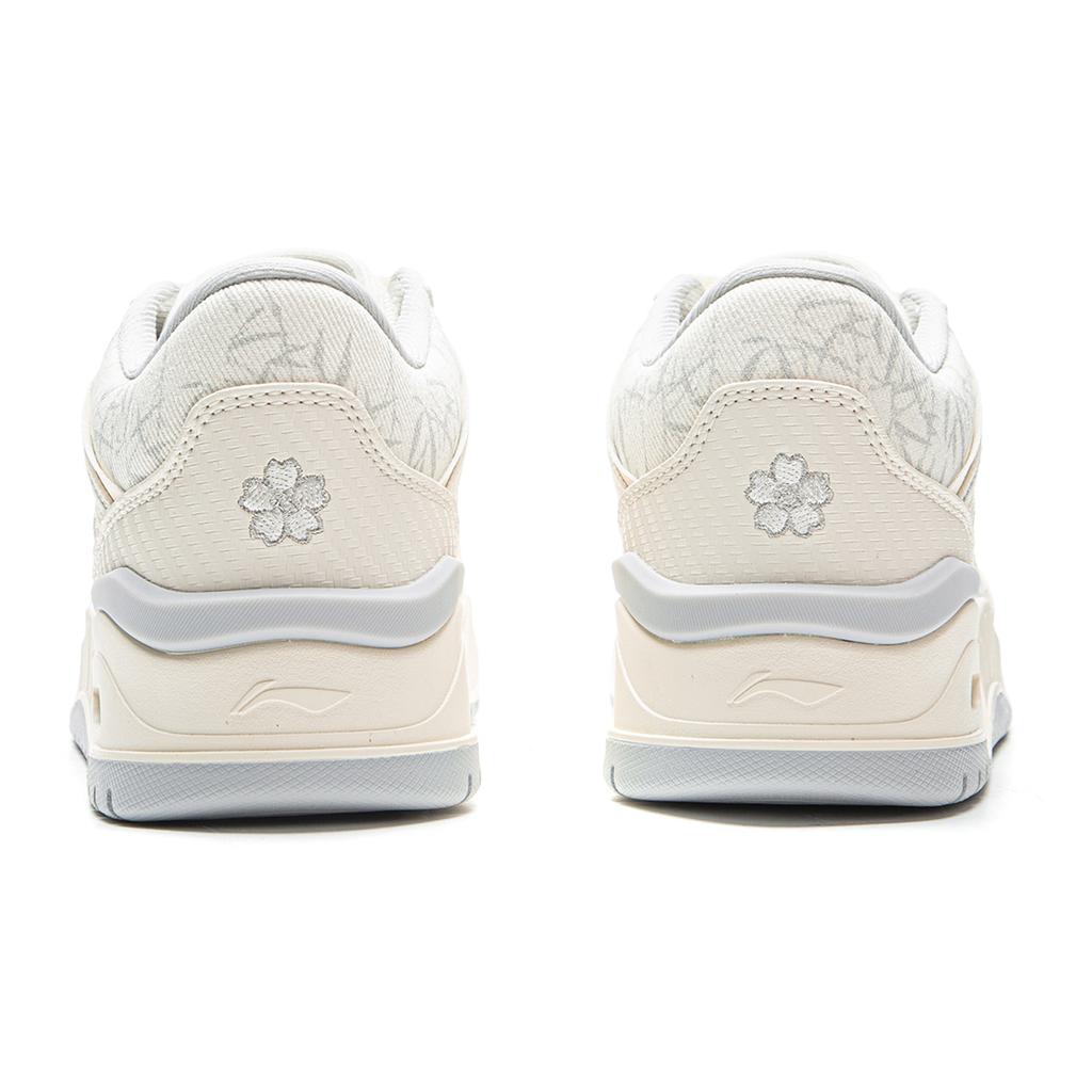 Li Ning Moon White 2MID Скейтбордические кроссовки Женские средние Ecru AGCV332-1
