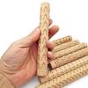 Excellent Food Grade Texturing Reusable Embossed Beech Rolling Pin Clay Tool Bake Accessories Cake Dough Roller
