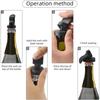 3Pcs Silicone Wine Stoppers Reusable Wine Bottle Stoppers Expanding Manual Beverage Bottle Stoppers Vacuum Bottle Stoppers