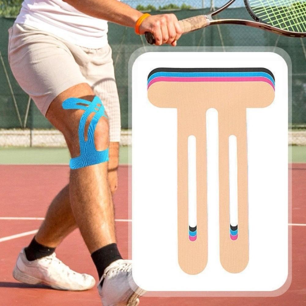 10pcs Breathable Knee Muscle Pre-Cut Tape Muscle Support Muscle Protection Tape  Marathon