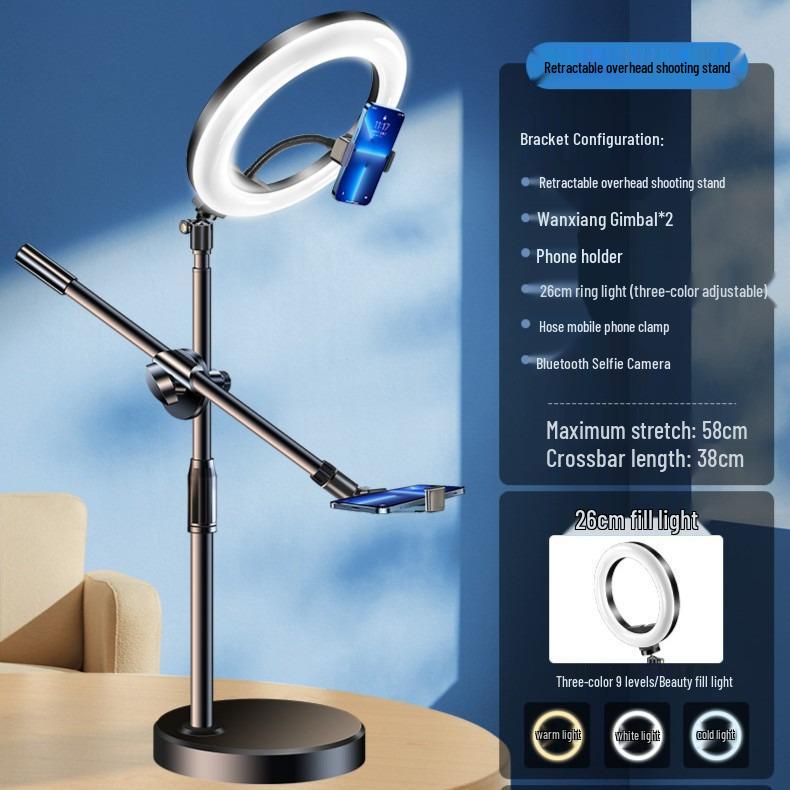 Nail Art & Calligraphy Adjustable Fill Light Stand for Photography & Live Streaming