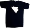Bosnia Herzegovina Outline V-Neck T-Shirt